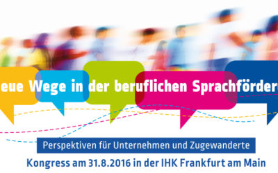 Kongress: Neue Wege in der beruflichen Sprachförderung 2016