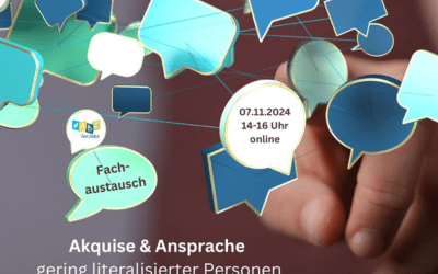 Online-Fachaustausch: Akquise und Ansprache gering literalisierter Personen